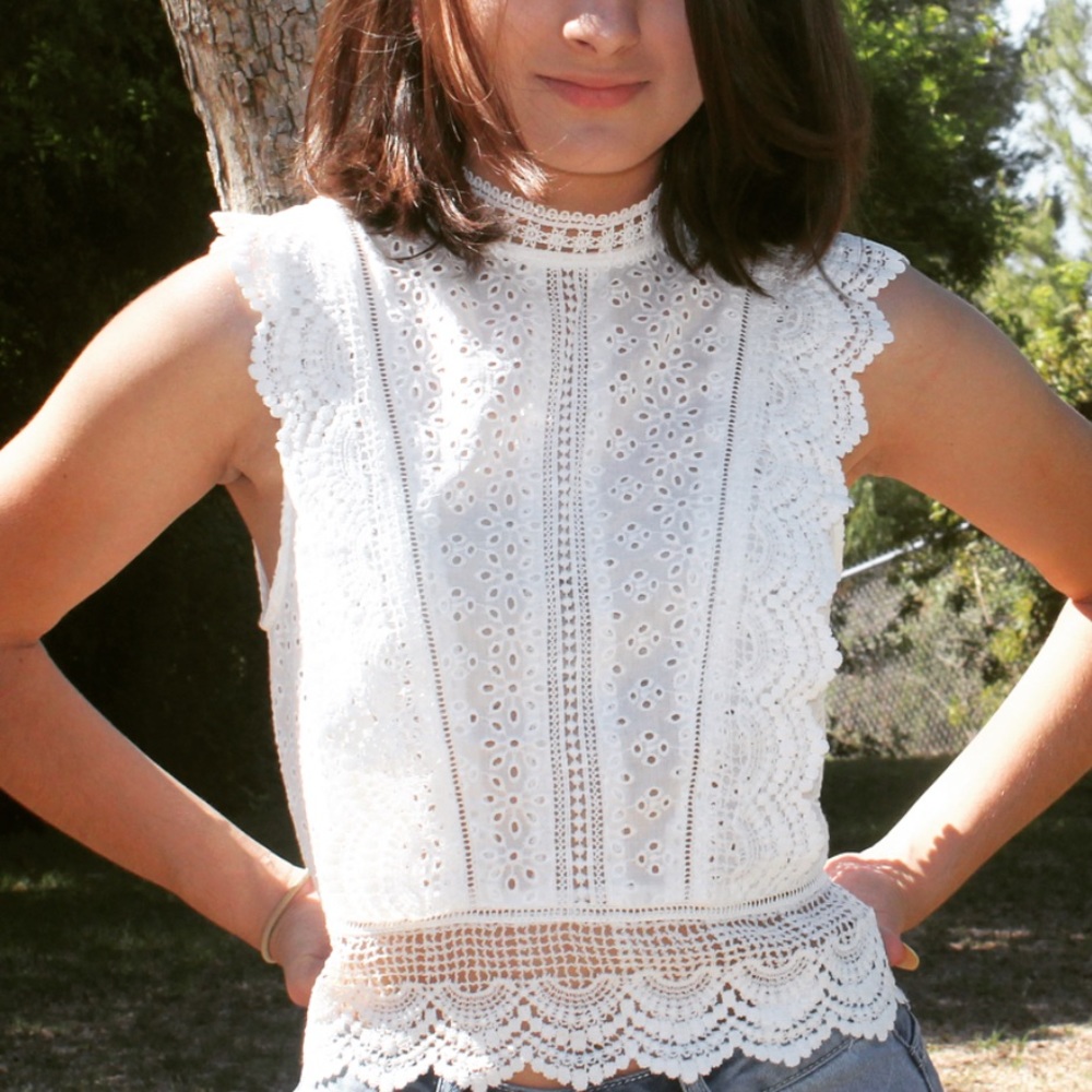 White delicate Blouse